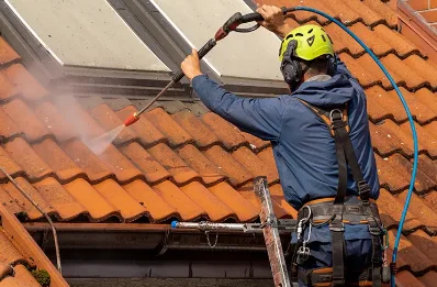Démoussage et hydrofuge de toiture à Ménerval